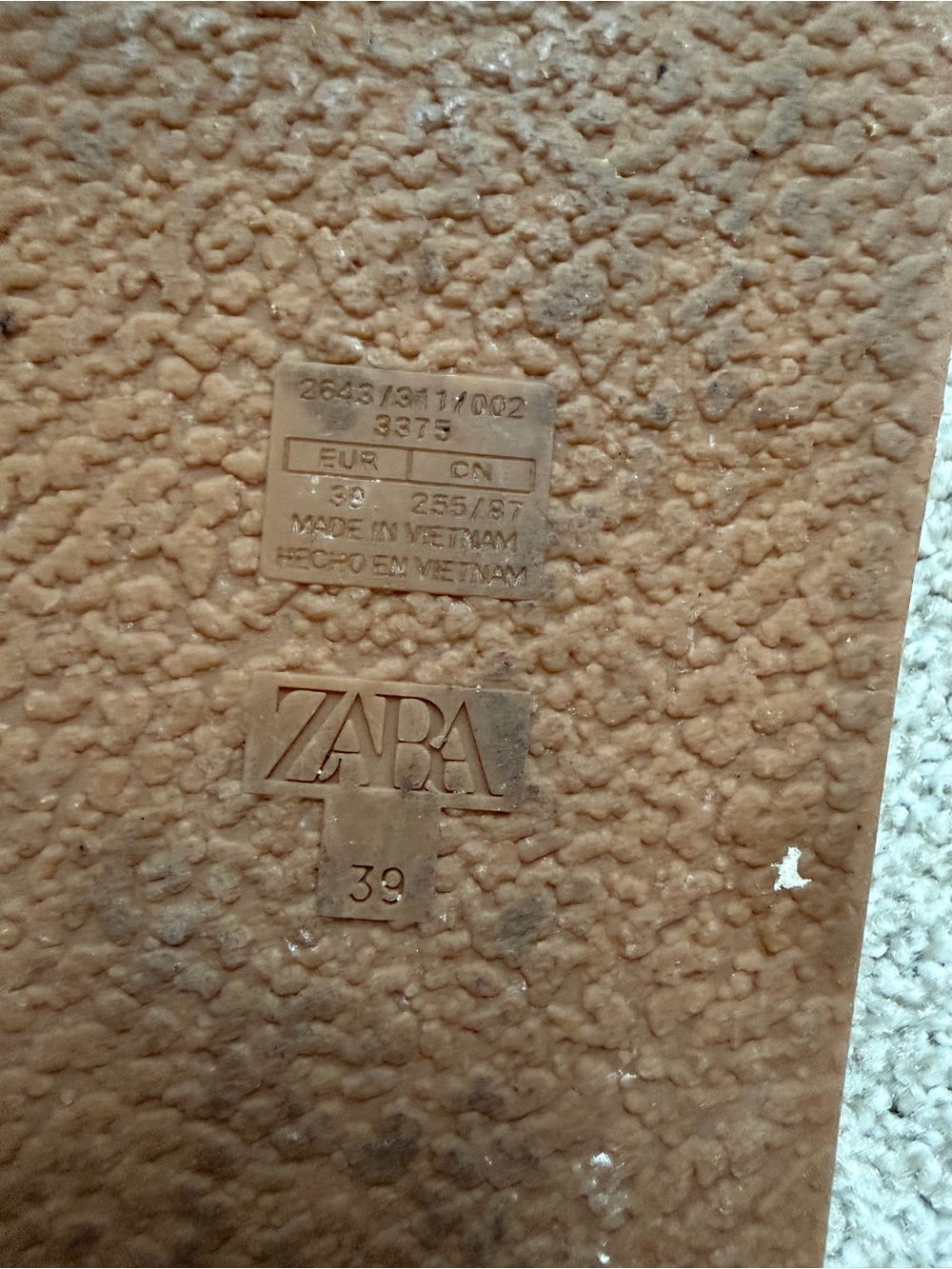 Zara Cream Double-Buckle Slide Sandals - Picture 4 of 4